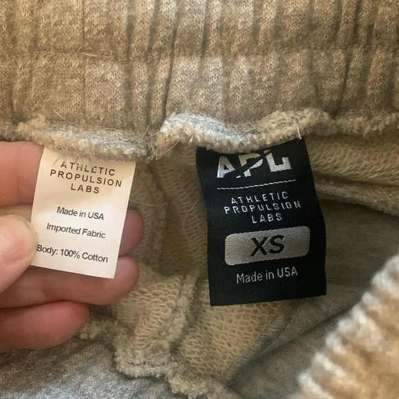 APL Perfect Jogger in grey. Size XS. 100% Japanese cotton terry. - Picture 9 of 9